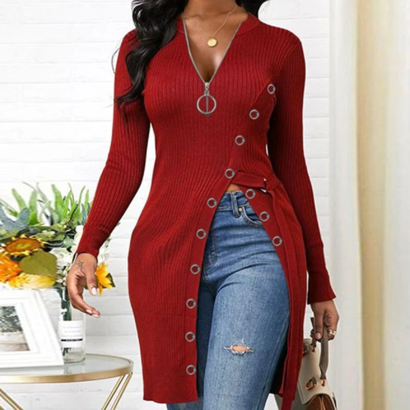 V-Neck Sezy Tops Split Woman Tshirts White Long-sleeved T-shirt Women's Bottoming Shirt Ins 2022 Spring T Shirts Fashion Zipper
V-Neck Sezy Tops Split Woman Tshirts White Long-sleeved T-shirt Women's Bottoming Shirt Ins 2022 Spring T Shirts Fashion Zipper
