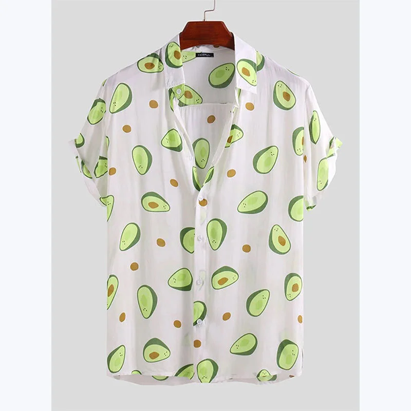 2022 new print short sleeve avocado men's Short Sleeve Shirt casual comfortable beach shirt
2022 new print short sleeve avocado men's Short Sleeve Shirt casual comfortable beach shirt