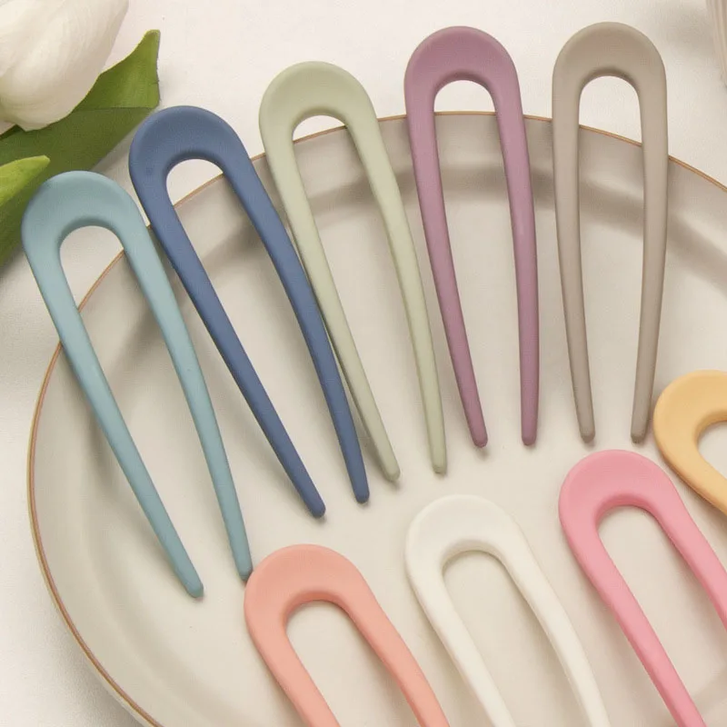 2022 Candy Color U-Shaped Hairpin for Girls Sweet and Versatile Hair Sticks Korean Ins Simple Design Party Hair Accessories
2022 Candy Color U-Shaped Hairpin for Girls Sweet and Versatile Hair Sticks Korean Ins Simple Design Party Hair Accessories