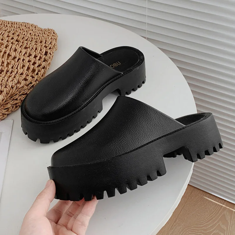 High Heels Slippers Women 2022 Platform Non-Slip Rubber Shoes Outside Fashion Ladies Slides Thick Bottom Jelly Sandals New
High Heels Slippers Women 2022 Platform Non-Slip Rubber Shoes Outside Fashion Ladies Slides Thick Bottom Jelly Sandals New