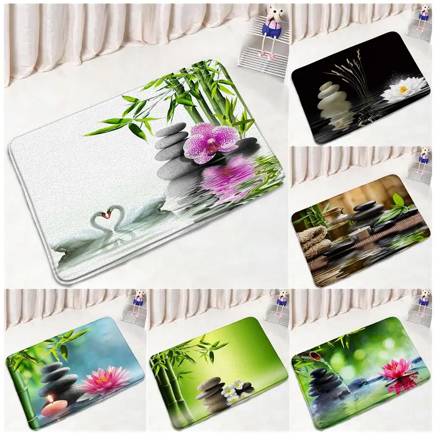 Zen Green Bamboo Bath Mat Swan Lotus Orchid Flower Plant Stone Spa Scenery Doormat Home Bathroom Decor Carpet Non-Slip Floor Rug
Zen Green Bamboo Bath Mat Swan Lotus Orchid Flower Plant Stone Spa Scenery Doormat Home Bathroom Decor Carpet Non-Slip Floor Rug