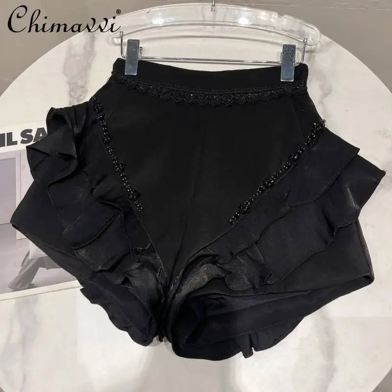 New 2022 Summer Fashion Stringy Selvedge Rhinestone Beaded Decorative Shorts Heavy Elegant Slim Fit Versatile Short Pants Women
New 2022 Summer Fashion Stringy Selvedge Rhinestone Beaded Decorative Shorts Heavy Elegant Slim Fit Versatile Short Pants Women