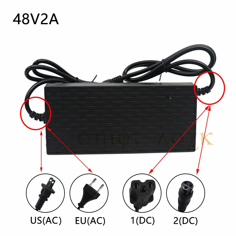 Electric Scooter Charger 48V / 54.6V 2A Battery Charger Power Supply Adapters for Little Scooter Skateboard Accessories
Electric Scooter Charger 48V / 54.6V 2A Battery Charger Power Supply Adapters for Little Scooter Skateboard Accessories