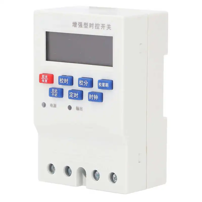 Programmable Digital Time Switch 25A Auto Start Shutdown Power Off Memory Time Control Switch Timer Relay
Programmable Digital Time Switch 25A Auto Start Shutdown Power Off Memory Time Control Switch Timer Relay