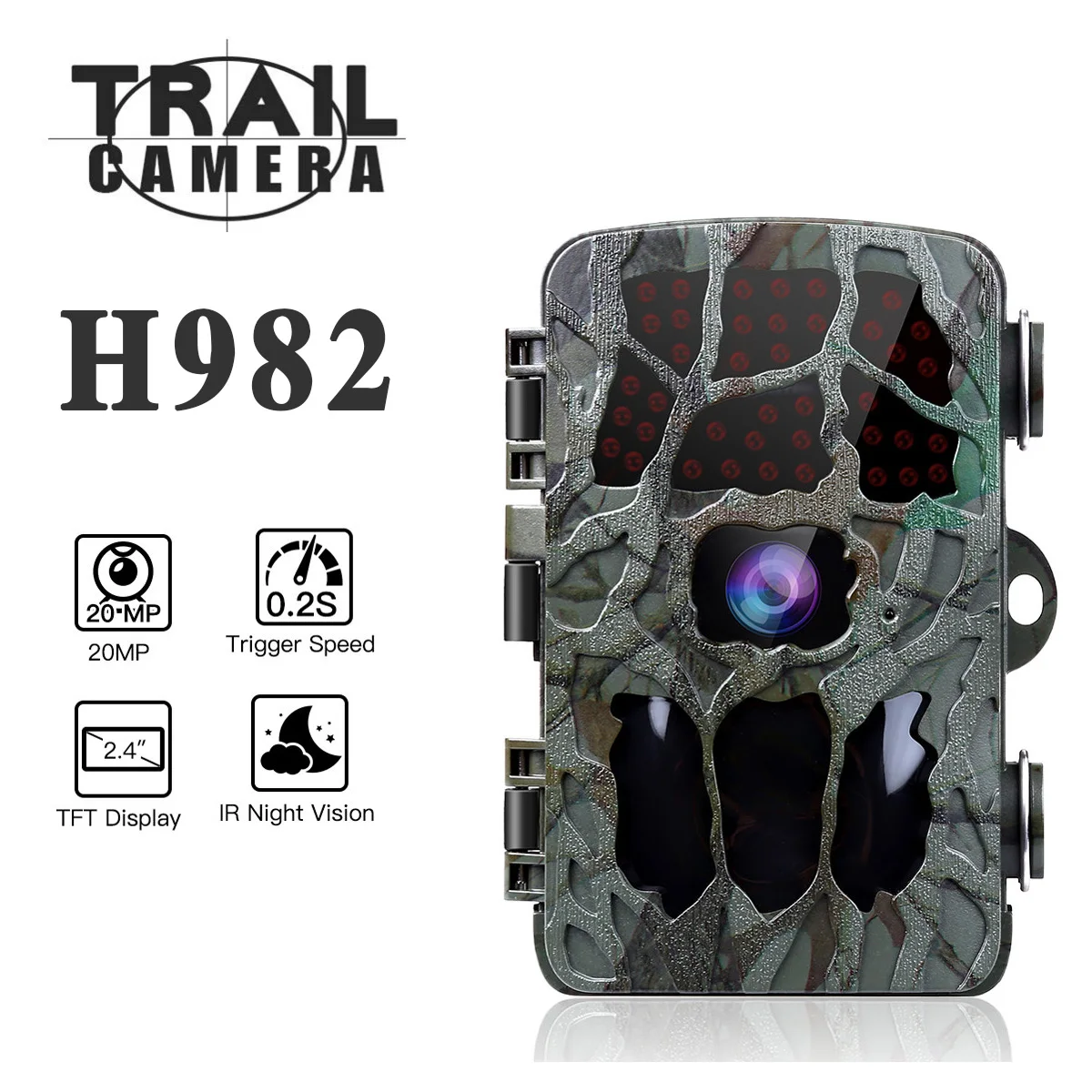H982 4K охотничья тропа камера 20 МП 1080P инфракрасная камера ночного видения для наблюдения за дикой природой охотничья тропа камера s фото лову...
H982 4K охотничья тропа камера 20 МП 1080P инфракрасная камера ночного видения для наблюдения за дикой природой охотничья тропа камера s фото лову...