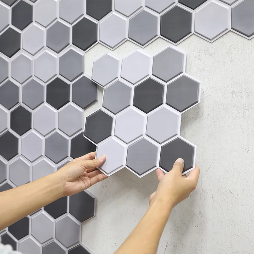 10 Pcs 3D Tile Sticker Wall Decal Paper Self-adhesive 30*30cm PVC Waterproof For Kitchen Bathroom Home Decoration Accessories
10 Pcs 3D Tile Sticker Wall Decal Paper Self-adhesive 30*30cm PVC Waterproof For Kitchen Bathroom Home Decoration Accessories