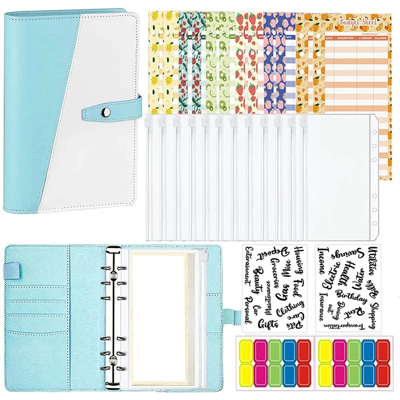 29 Pcs Of A6 Budget Binders,Cash Envelopes, Zippered Envelopes, Expense Budget Sheets For Planning For Budget Saving
29 Pcs Of A6 Budget Binders,Cash Envelopes, Zippered Envelopes, Expense Budget Sheets For Planning For Budget Saving