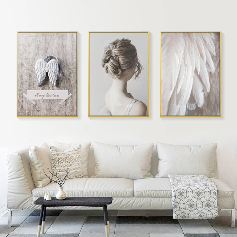 Nordic women's back feather wings simple ing wind indoor living room mural gray modern spell hotel background can be customized
Nordic women's back feather wings simple ing wind indoor living room mural gray modern spell hotel background can be customized