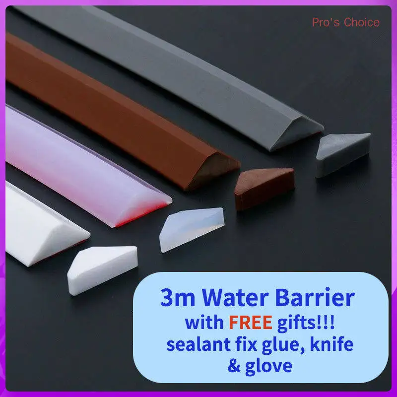 3m Water Barrier Shower Bathroom Water Stopper Blocker Retaining Bendable Strip Door Dam Self-adhesive Kitchen Sink Stop Barrier
3m Water Barrier Shower Bathroom Water Stopper Blocker Retaining Bendable Strip Door Dam Self-adhesive Kitchen Sink Stop Barrier