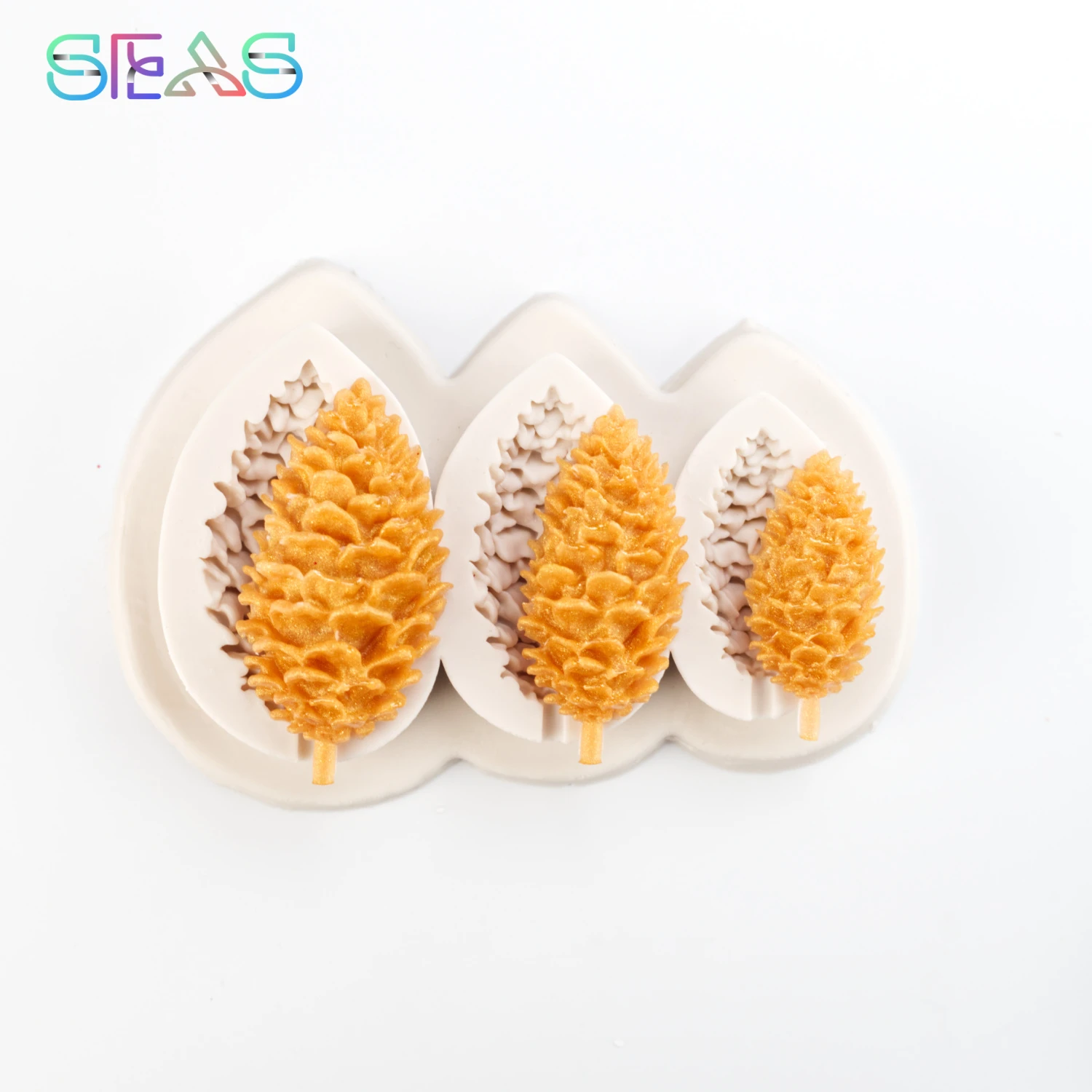 Pine cones Shape Silicone mold fondant mold cake decorating tools chocolate pinecone 
Pine cones Shape Silicone mold fondant mold cake decorating tools chocolate pinecone