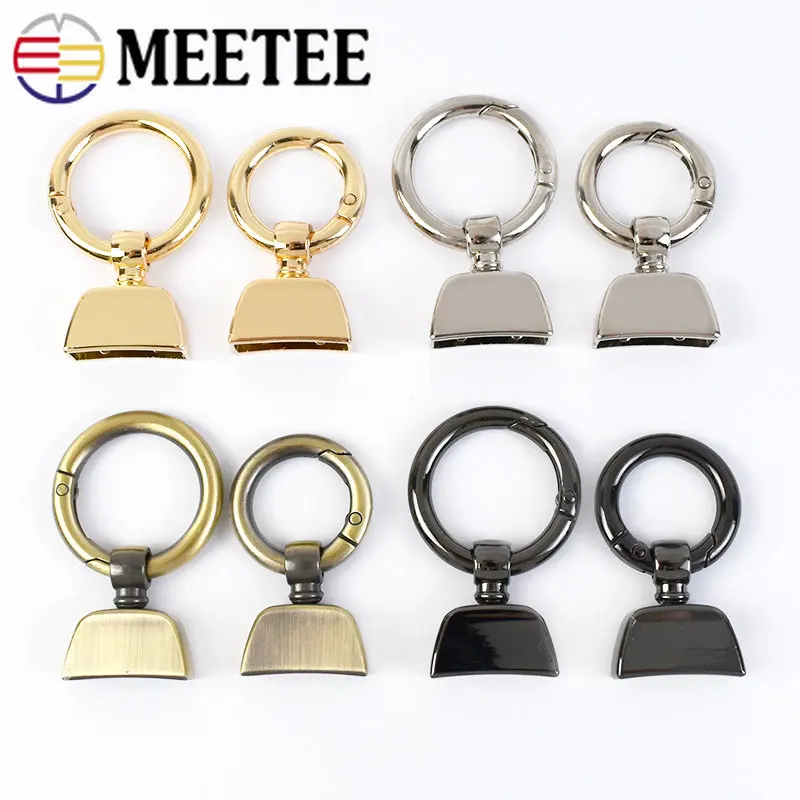 Meetee 5Pcs 20/25mm Spring Ring Keychain Wear Cord Webbing Screw Bell Buckle Decorative Connection Hook Buckles DIY Accessories
Meetee 5Pcs 20/25mm Spring Ring Keychain Wear Cord Webbing Screw Bell Buckle Decorative Connection Hook Buckles DIY Accessories