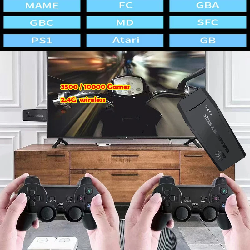 Wireless Video Game Console 4K HD Display on TV Projector Monitor Classic Retro 64GB 10000 Games Double Controller M8 Ubox
Wireless Video Game Console 4K HD Display on TV Projector Monitor Classic Retro 64GB 10000 Games Double Controller M8 Ubox