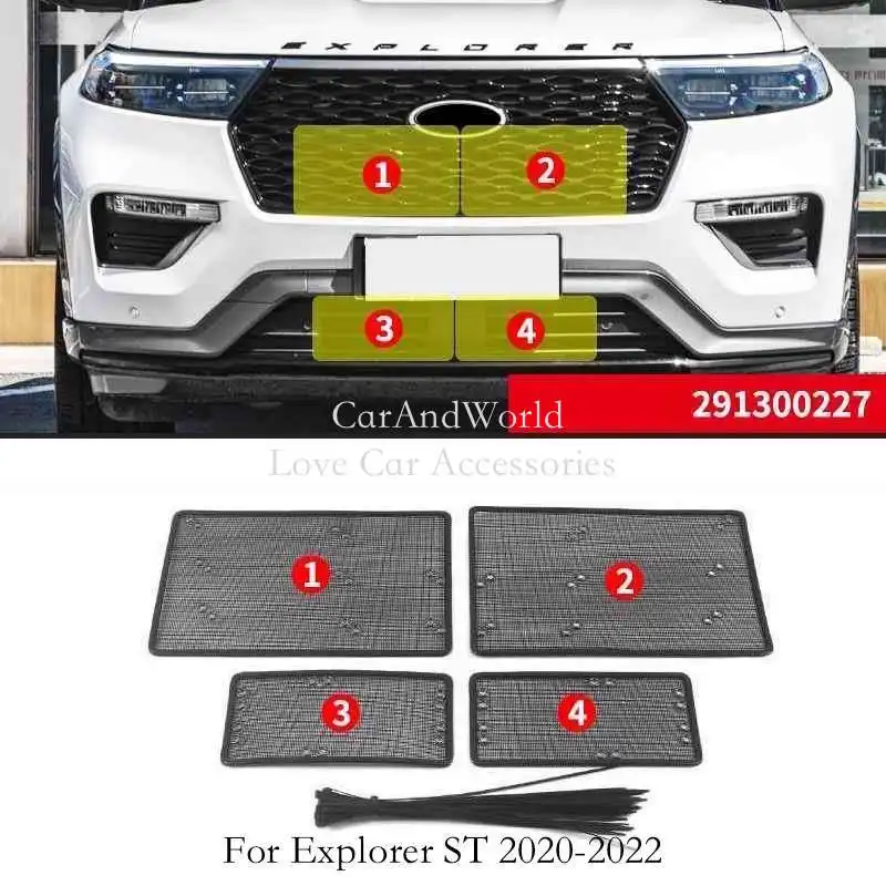 Front Head Grille Insert Net Insect Screening Cover Mesh Guard Trims For Ford Explorer U625 2018-2022 Car Accessories
Front Head Grille Insert Net Insect Screening Cover Mesh Guard Trims For Ford Explorer U625 2018-2022 Car Accessories