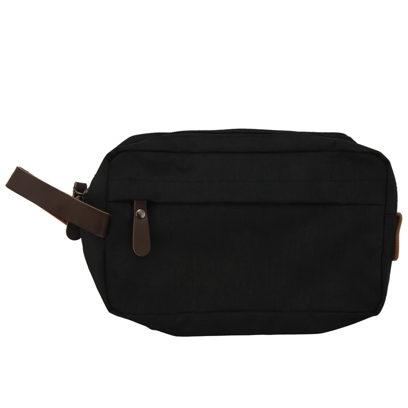 Casual Canvas Cosmetic Bag With Leather Handle Travel Men Wash Shaving Women Toiletry Storage Waterproof Toilet Organizer Bag
Casual Canvas Cosmetic Bag With Leather Handle Travel Men Wash Shaving Women Toiletry Storage Waterproof Toilet Organizer Bag