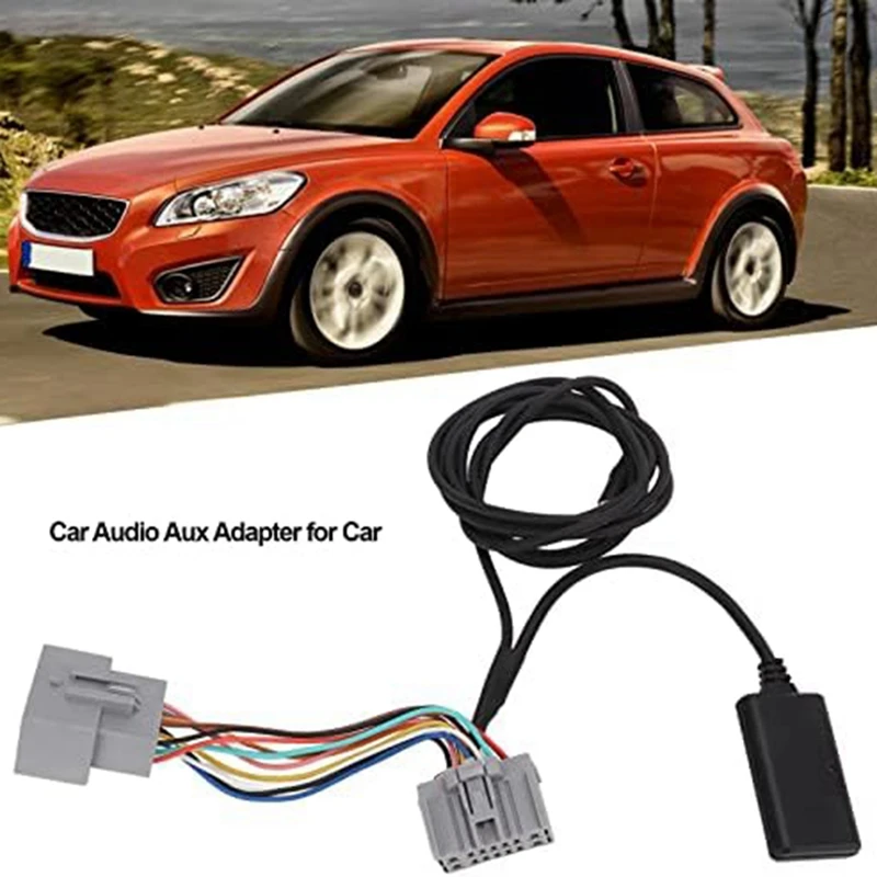 

2Pcs Car 14Pin Bluetooth Module Music Adapter Aux Audio Cable For Volvo C30 C70 S40 S40 S60 S70 S80 V40 V50 V70 XC70 Durable