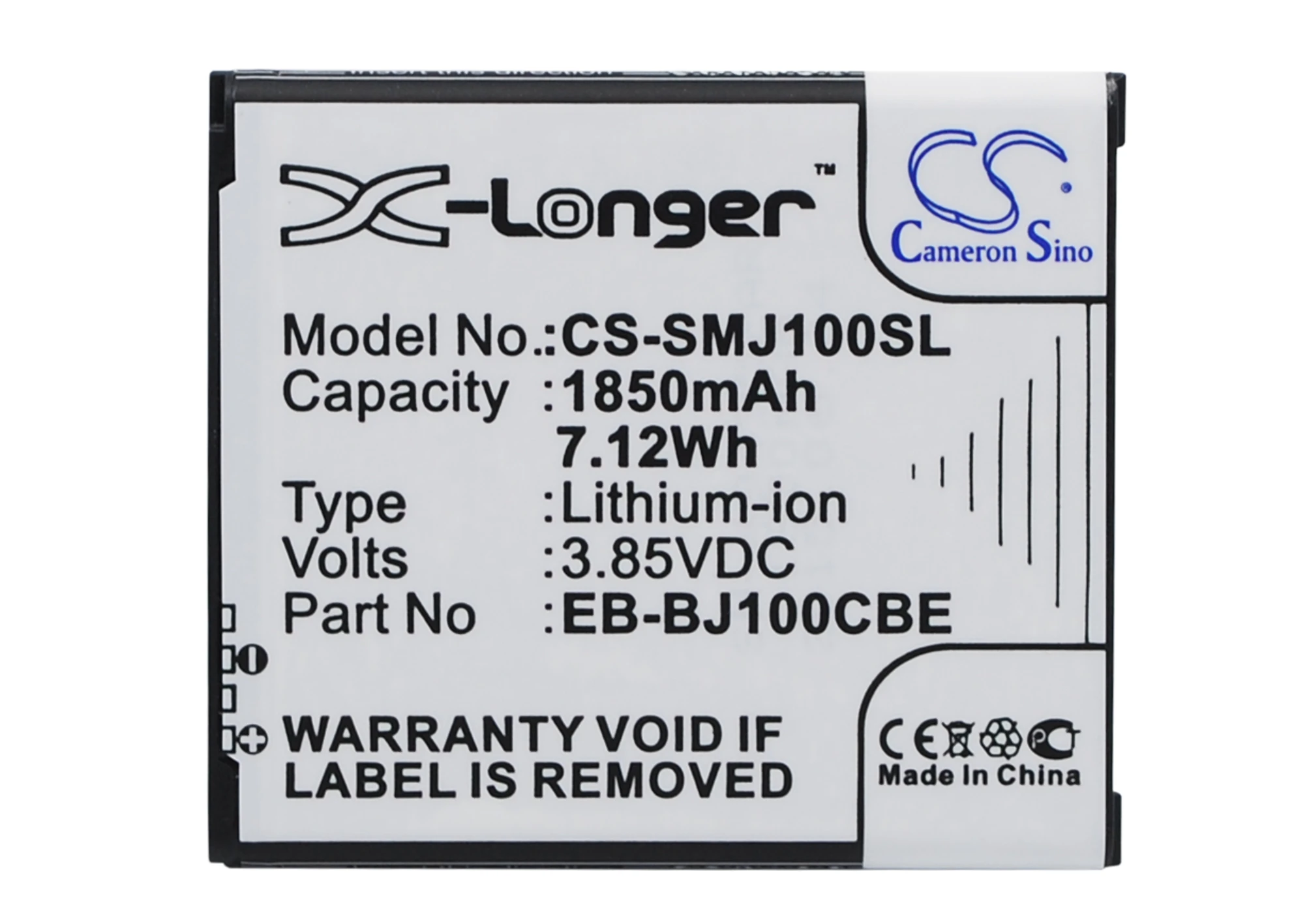 Cameron Sino Mobile SmartPhone Replacement Li-ion Battery 1850mAh For EB-BJ100BBE Wiko Galaxy J1, Galaxy J1 Free Tools
Cameron Sino Mobile SmartPhone Replacement Li-ion Battery 1850mAh For EB-BJ100BBE Wiko Galaxy J1, Galaxy J1 Free Tools