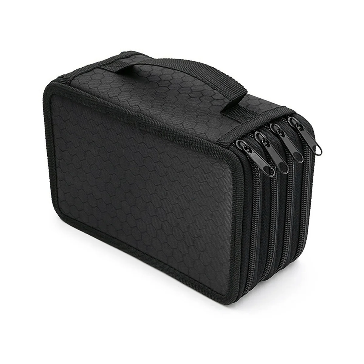 Pencil Case Capacity 72 Holes 4-Layer Pencil Case Solid Color Square Sketch Pencil Case Stationery Gift Black
Pencil Case Capacity 72 Holes 4-Layer Pencil Case Solid Color Square Sketch Pencil Case Stationery Gift Black