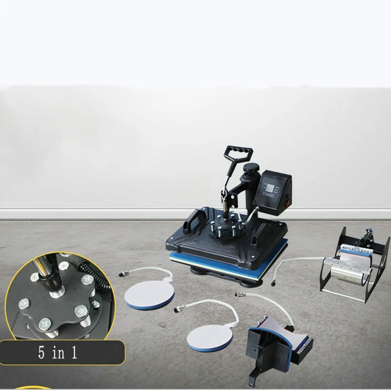 110V/ 220V0.45-1.25 KW 5-in-1Bakeware baking cup baking cap T-shirt, combined printing transfer machine
110V/ 220V0.45-1.25 KW 5-in-1Bakeware baking cup baking cap T-shirt, combined printing transfer machine
