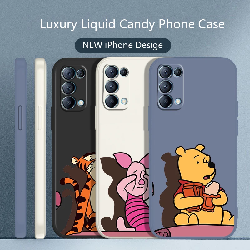 Winnie the Pooh Cute Phone Case For OPPO Find X5 X3 X2 neo Pro Lite A5 A9 2020 A96 4G 5G Liquid Rope Candy Color Cover
Winnie the Pooh Cute Phone Case For OPPO Find X5 X3 X2 neo Pro Lite A5 A9 2020 A96 4G 5G Liquid Rope Candy Color Cover