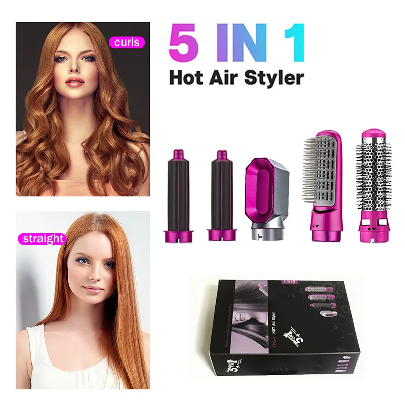 Hair Dryer 5 In 1 Electric Hair Comb Negative Ion Straightener Brush Blow Dryer Air Comb Curling Wand Detachable Brush Kit Home
Hair Dryer 5 In 1 Electric Hair Comb Negative Ion Straightener Brush Blow Dryer Air Comb Curling Wand Detachable Brush Kit Home