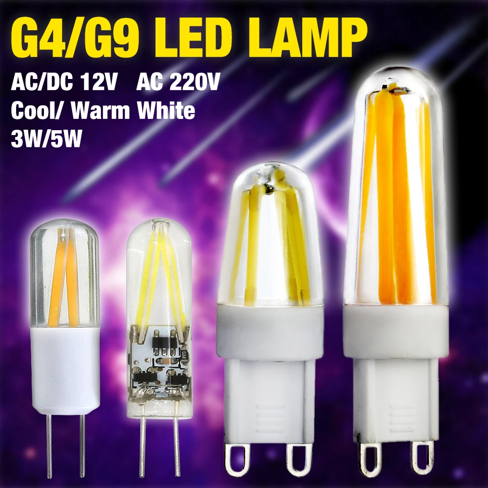 Светодиодная лампа G4 AC/DC12V G9 2 Вт 3 Вт 220 В COB стеклянная лампа супер яркая лампа с постоянной мощностью сменная галогенная лампа для освещения
Светодиодная лампа G4 AC/DC12V G9 2 Вт 3 Вт 220 В COB стеклянная лампа супер яркая лампа с постоянной мощностью сменная галогенная лампа для освещения