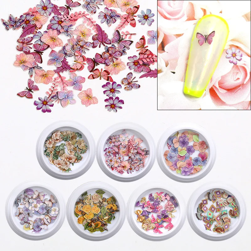 2Boxes Nail Art Accessories Wood Pulp Chips Flowers Leaves Bows Bear Insects Etc. For Nails Decorations DIY Nail Charms Supplies 
2Boxes Nail Art Accessories Wood Pulp Chips Flowers Leaves Bows Bear Insects Etc. For Nails Decorations DIY Nail Charms Supplies