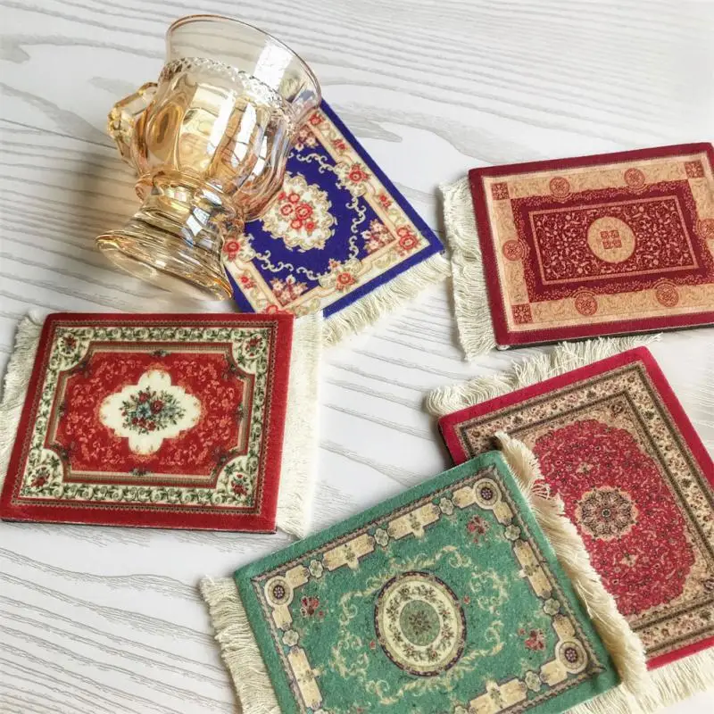 Vintage Tassel Placemat Persian Style Soft Ethnic Meal Mat Ins Insulation Mat Kitchen Accessories Coaster Non-slip Table Mat
Vintage Tassel Placemat Persian Style Soft Ethnic Meal Mat Ins Insulation Mat Kitchen Accessories Coaster Non-slip Table Mat