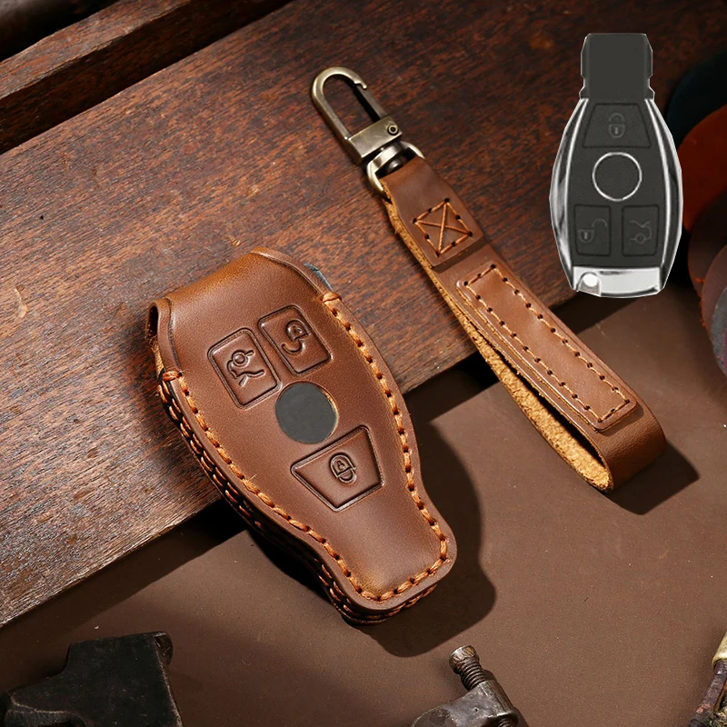 Genuine Leather Car Key Case Cover for Mercedes Benz A B C E S Class W204 W205 W212 W213 W176 GLC CLA AMG W177
Genuine Leather Car Key Case Cover for Mercedes Benz A B C E S Class W204 W205 W212 W213 W176 GLC CLA AMG W177