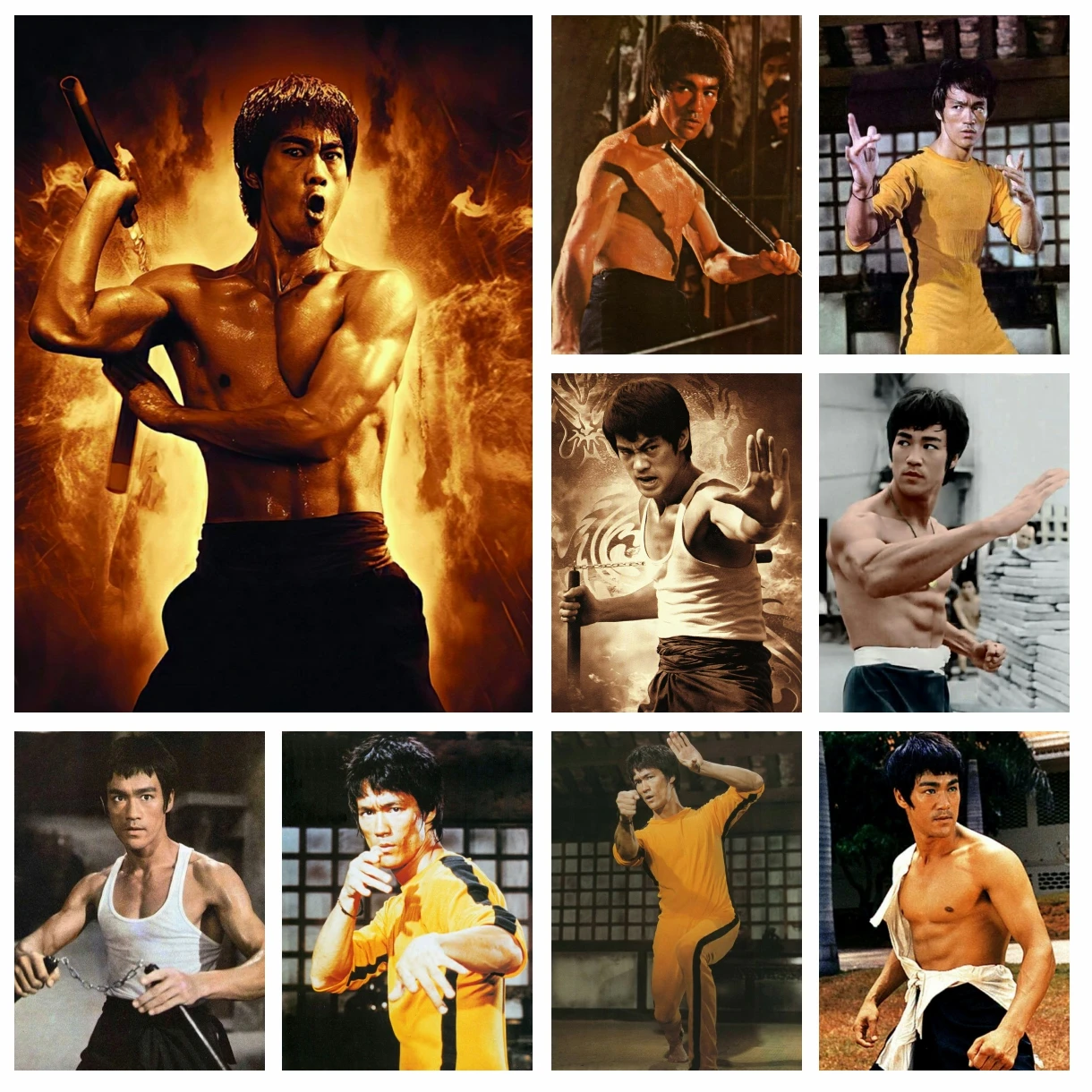 DIY Bruce Lee Full Diamond Rhinestone Painting Chinese Kung Fu Star Cross Stitch Embroidered Picture Mosaic Craft Bedroom Decor
DIY Bruce Lee Full Diamond Rhinestone Painting Chinese Kung Fu Star Cross Stitch Embroidered Picture Mosaic Craft Bedroom Decor