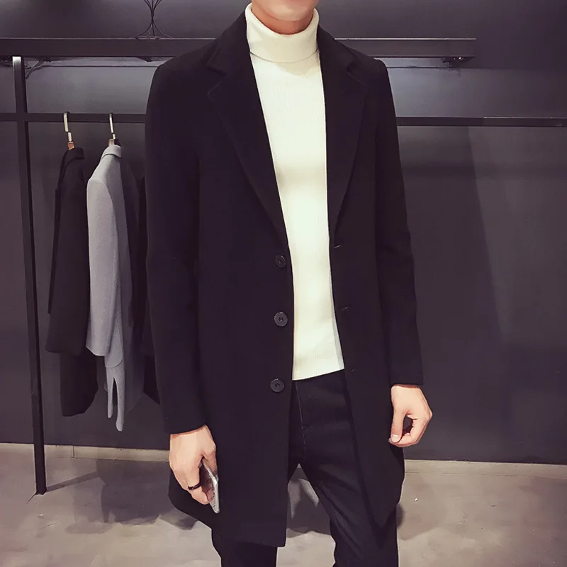 Men's Trench Coat Korean Autumn/winter Mid Length Woolen Woollen 2021 New Men's Fashion Fall Long Trench Coat Men Clothing
Men's Trench Coat Korean Autumn/winter Mid Length Woolen Woollen 2021 New Men's Fashion Fall Long Trench Coat Men Clothing