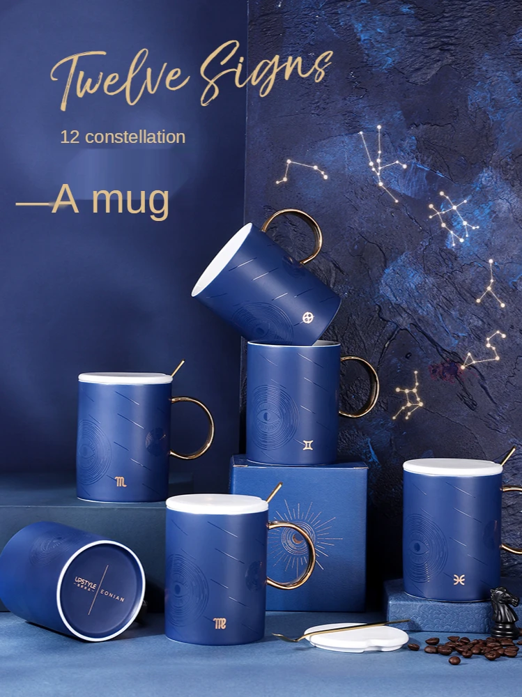 Mark cup goddess girlfriend a gift constellation cup with cover teaspoons of oatmeal for breakfast coffee creative ceramic cup
Mark cup goddess girlfriend a gift constellation cup with cover teaspoons of oatmeal for breakfast coffee creative ceramic cup