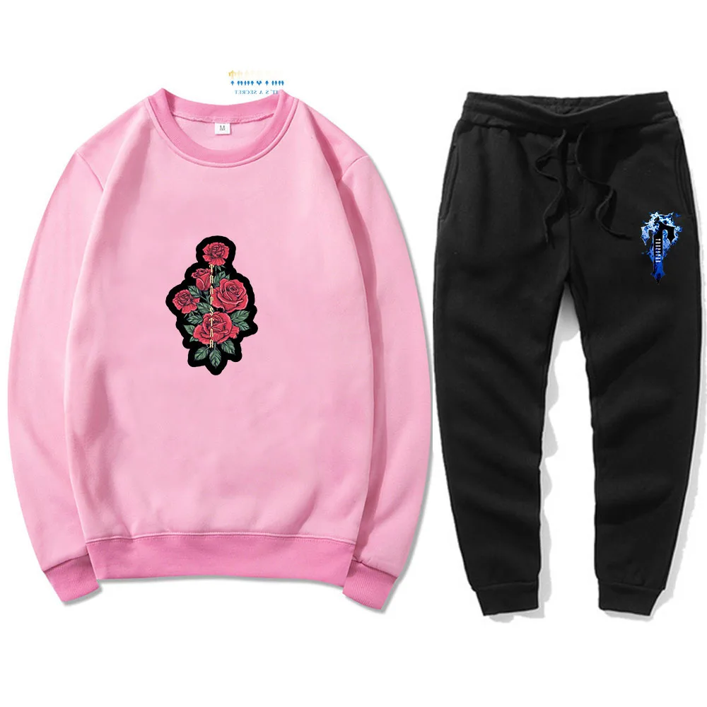 2022 New Pink O-Neck Sets 2 Piece Men Hoodies Sweatshirts Fashion Pullover Long Sleeves Trapstar Rose Printed Plus Fleece Suits
2022 New Pink O-Neck Sets 2 Piece Men Hoodies Sweatshirts Fashion Pullover Long Sleeves Trapstar Rose Printed Plus Fleece Suits