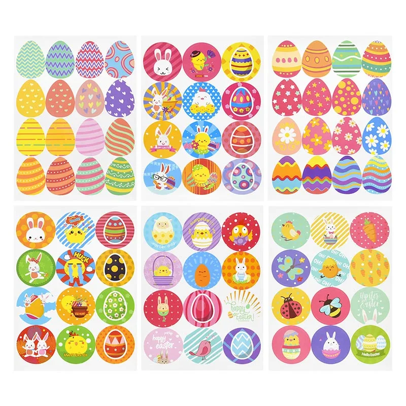 18sheets Happy Easter Stickers Cute Rabbit Egg Self Adhesive Sticker Seal Label for Easter Party Gift Bag Box Envelope Decor Tag
18sheets Happy Easter Stickers Cute Rabbit Egg Self Adhesive Sticker Seal Label for Easter Party Gift Bag Box Envelope Decor Tag
