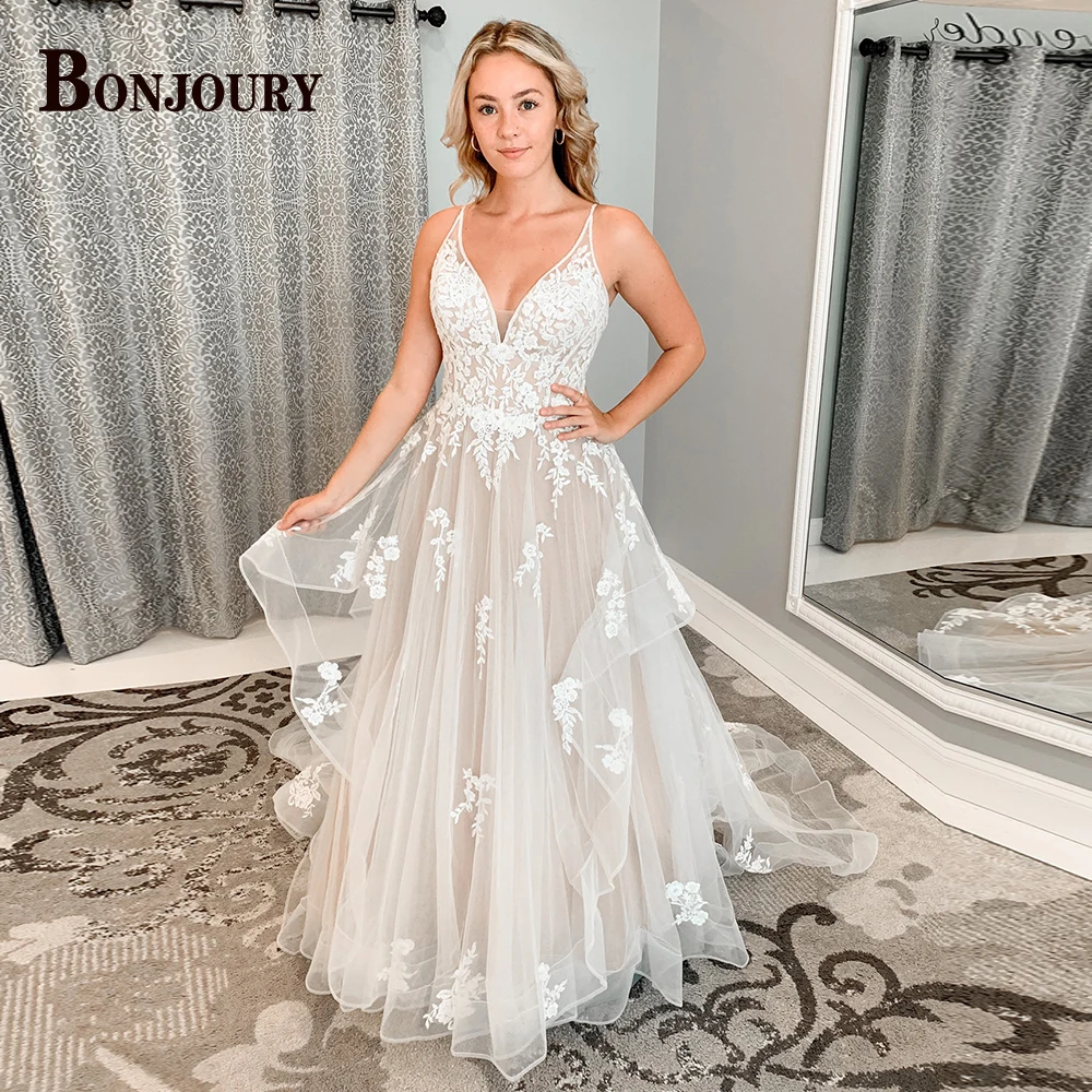 BONJOURY Stylish 2023 Wedding Dresses Tiered Tank Sleeveless For Women A-line Vestido De Noiva Tulle Made To Order Bride Formal
BONJOURY Stylish 2023 Wedding Dresses Tiered Tank Sleeveless For Women A-line Vestido De Noiva Tulle Made To Order Bride Formal