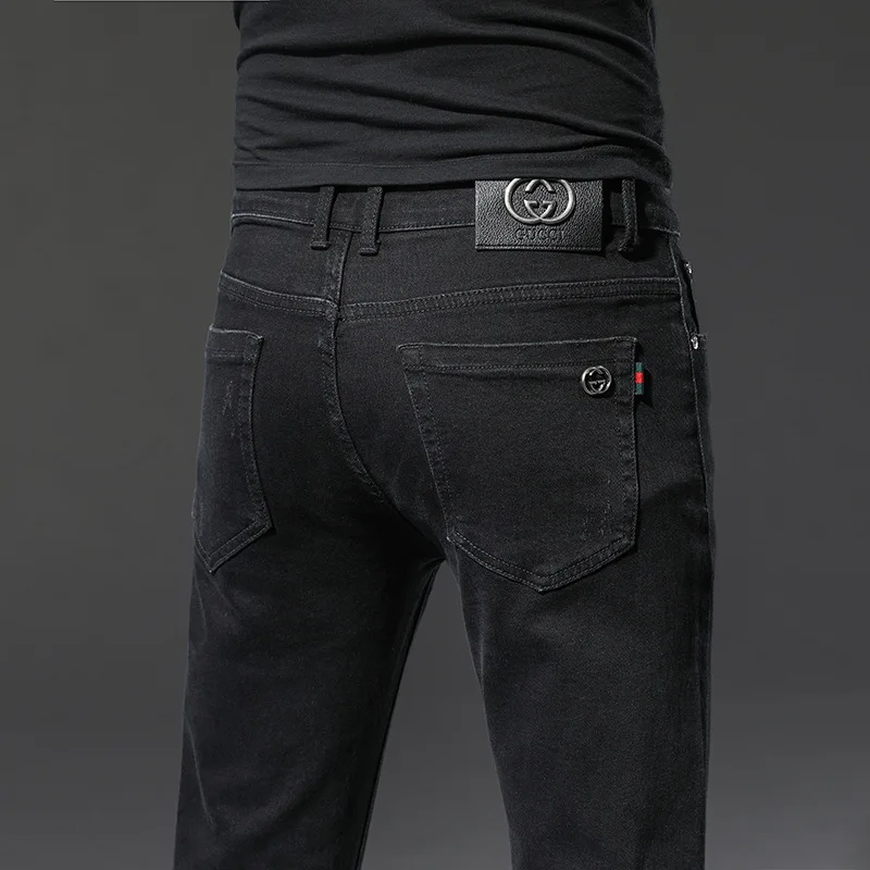 2022 Four Seasons Denim Blue Men's Slim Straight New Casual Pants Men's Jeans Elastic Men's Pants Cargo Jeans
2022 Four Seasons Denim Blue Men's Slim Straight New Casual Pants Men's Jeans Elastic Men's Pants Cargo Jeans
