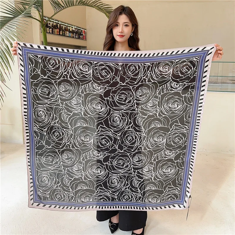 Elegant All-match Camellia Flower Printed Silk Scarf Women's Spring and Summer New Silk Scarf Sunscreen Shawl
Elegant All-match Camellia Flower Printed Silk Scarf Women's Spring and Summer New Silk Scarf Sunscreen Shawl