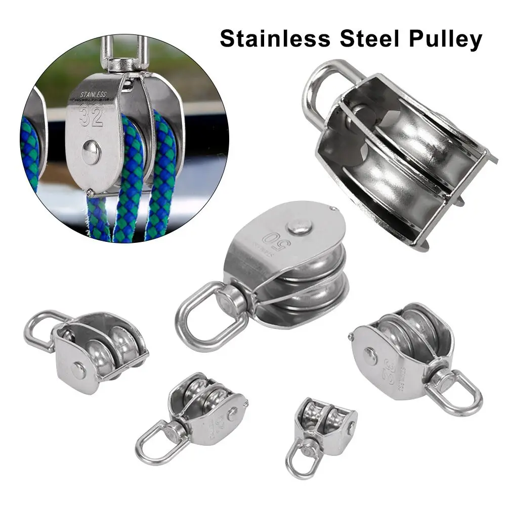 New Lifting Ring M32 M50 M15 M20 M25 Lifting Wheel Lifting Rope Pulley Double Wheels Swivel Stainless Steel Pulley
New Lifting Ring M32 M50 M15 M20 M25 Lifting Wheel Lifting Rope Pulley Double Wheels Swivel Stainless Steel Pulley