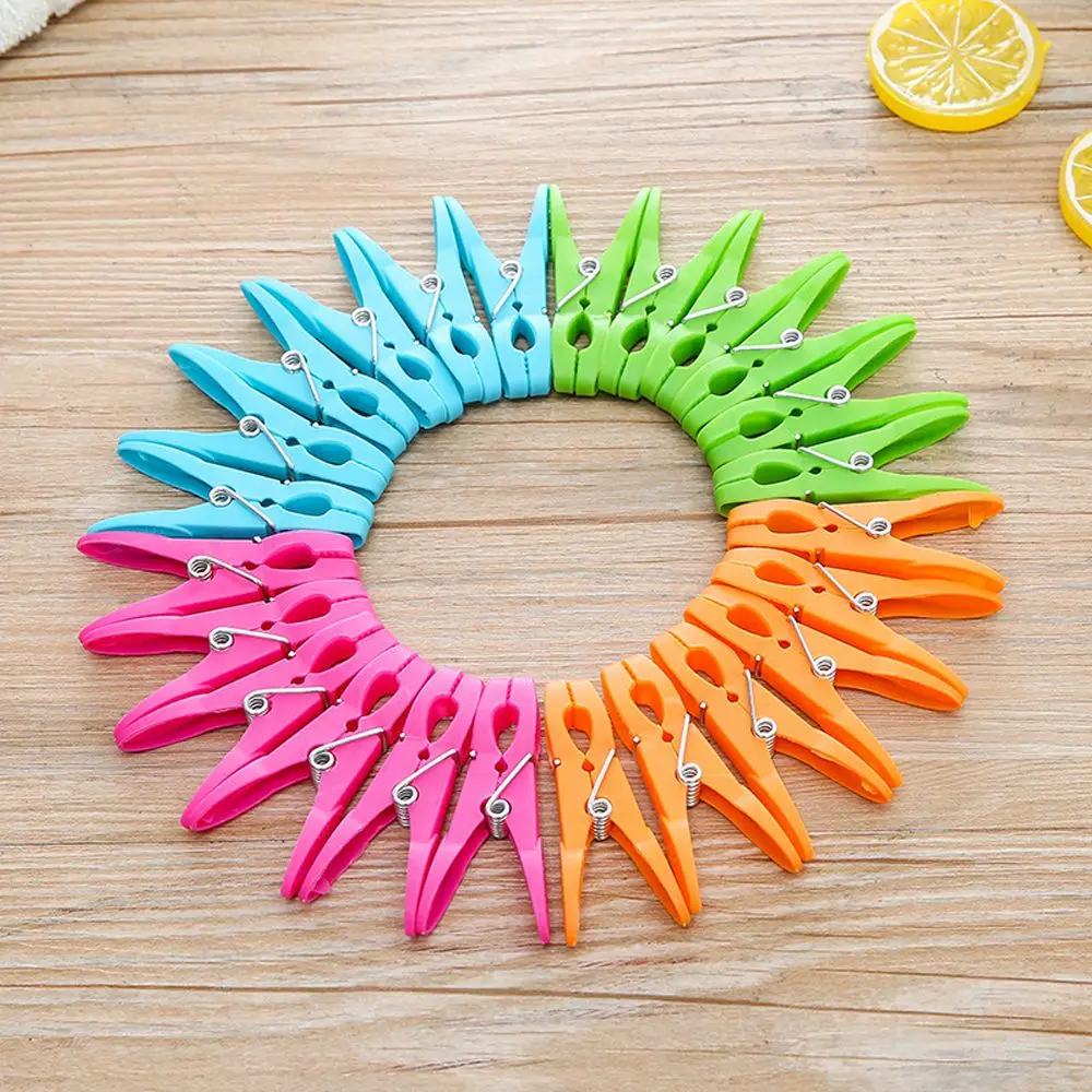 24Pcs Clothespins Hanging Pegs Clips Plastic Hangers Racks Laundry Clothes Pegs Clamps Towel Home Storage Hooks Towel Clips
24Pcs Clothespins Hanging Pegs Clips Plastic Hangers Racks Laundry Clothes Pegs Clamps Towel Home Storage Hooks Towel Clips