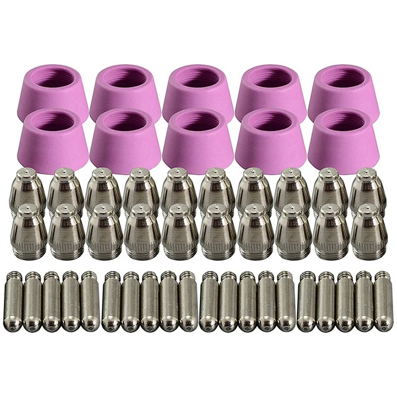 

150Pcs Plasma Cutter Torch Consumables Electrode Nozzles Cups Kit For AG-60 SG-55 WSD-60 Fit CUT-60 LGK-60 Plasma Cutter