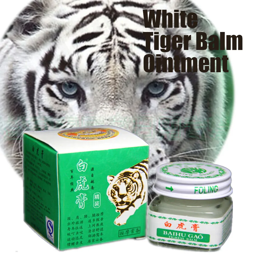 20g Original White Tiger Balm Ointment Treatment Dizziness Stomachache Pain Relief Cream Headache Essential For Life Plaster
20g Original White Tiger Balm Ointment Treatment Dizziness Stomachache Pain Relief Cream Headache Essential For Life Plaster