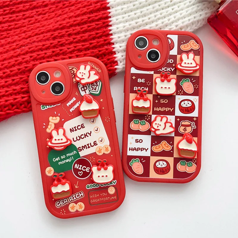 Cute 3D Cartoon Rabbit Cake Phone Case For iPhone 11 13 12 14 Pro XS Max X XR 7 8 Plus Camera Protection Soft Silicon Back Cover
Cute 3D Cartoon Rabbit Cake Phone Case For iPhone 11 13 12 14 Pro XS Max X XR 7 8 Plus Camera Protection Soft Silicon Back Cover