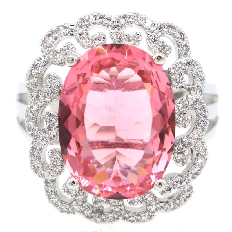 22x19mm European Design Big Heavy 5.9g Pink Morganite Whtie CZ Women Daily Wear 925 Silver Rings Gothic
22x19mm European Design Big Heavy 5.9g Pink Morganite Whtie CZ Women Daily Wear 925 Silver Rings Gothic
