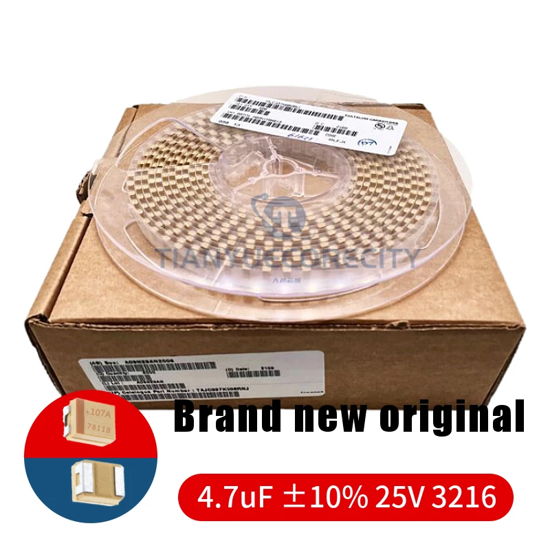 10 шт./лот 4,7 мкФ ± 10% 25V SMD A-Тип 3216 танталовый конденсатор новые оригинальные компоненты
10 шт./лот 4,7 мкФ ± 10% 25V SMD A-Тип 3216 танталовый конденсатор новые оригинальные компоненты