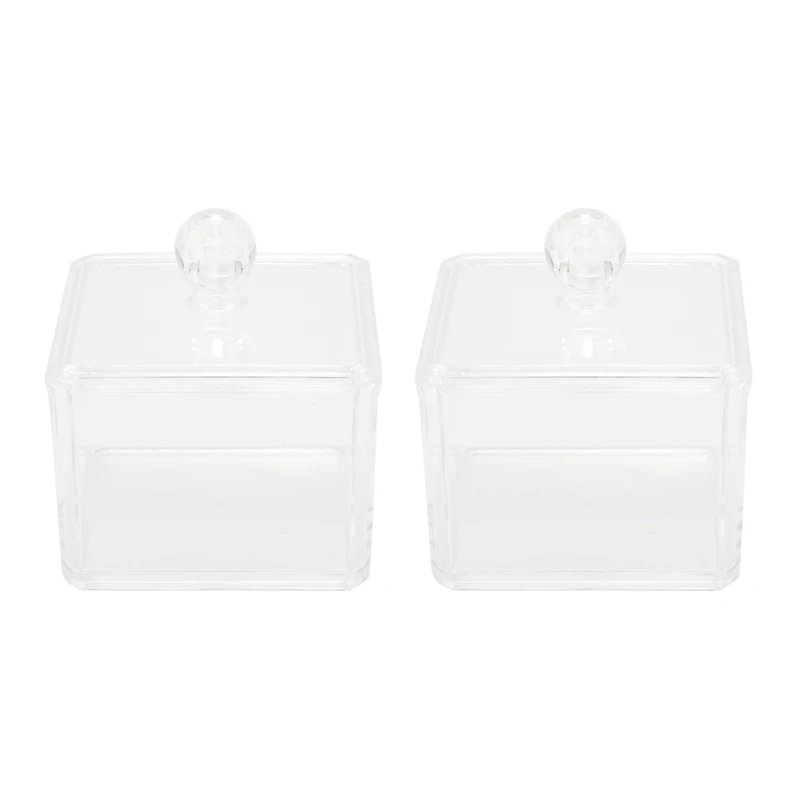 2X Cotton Swab Storage Dispenser Clear Cotton Ball Swab Holder Cotton Bud Storage Box, Cosmetics Makeup Storage Holder
2X Cotton Swab Storage Dispenser Clear Cotton Ball Swab Holder Cotton Bud Storage Box, Cosmetics Makeup Storage Holder
