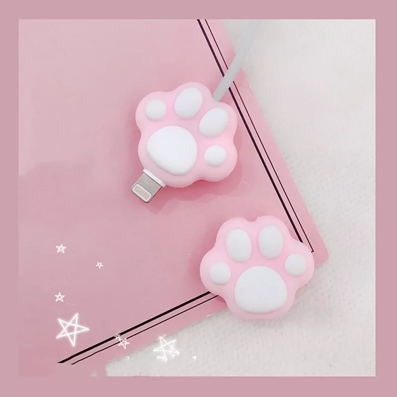 New Cute Pink Cartoon Cat Paws Cable Winder Protector for IPhone Cable Kawaii Desktop Wire USB Cable Charger Earphone Protector
New Cute Pink Cartoon Cat Paws Cable Winder Protector for IPhone Cable Kawaii Desktop Wire USB Cable Charger Earphone Protector