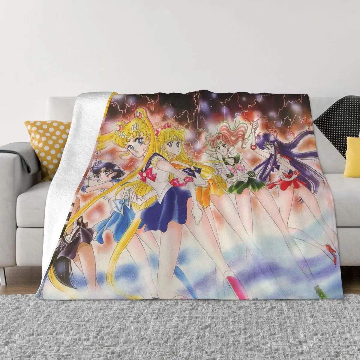 Moon Girl Anime Blankets Fleece Decoration Multifunction Super Soft Throw Blankets for Bedding Office Bedspreads
Moon Girl Anime Blankets Fleece Decoration Multifunction Super Soft Throw Blankets for Bedding Office Bedspreads