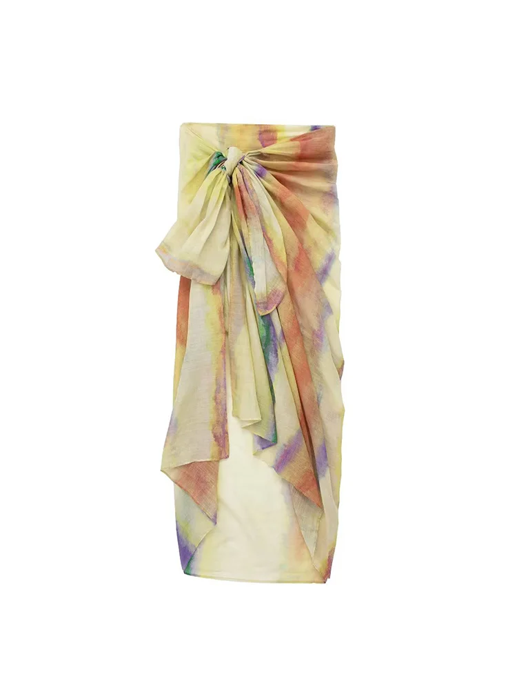 Kumsvag 2023 Women Summer Skirts Fashion Loose Wrap Drawstring Bow Female Street Tie Dye Asymmetric Mid-Calf Skirt Clothing
Kumsvag 2023 Women Summer Skirts Fashion Loose Wrap Drawstring Bow Female Street Tie Dye Asymmetric Mid-Calf Skirt Clothing