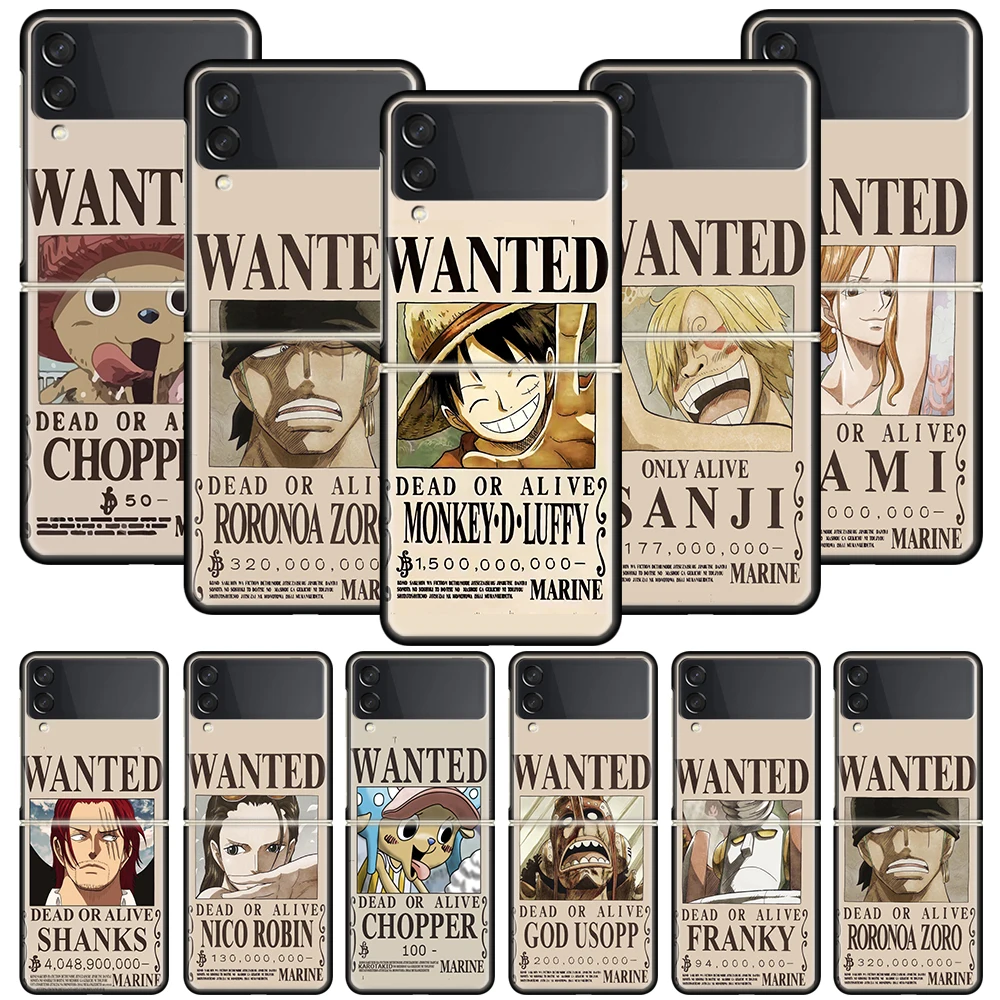 Anime Luffy Wanted One Piece Funda Phone Case For Samsung Galaxy Z Flip 3 5G Luxury ZFlip3 Black PC Hard Shockproof Back Cover C
Anime Luffy Wanted One Piece Funda Phone Case For Samsung Galaxy Z Flip 3 5G Luxury ZFlip3 Black PC Hard Shockproof Back Cover C