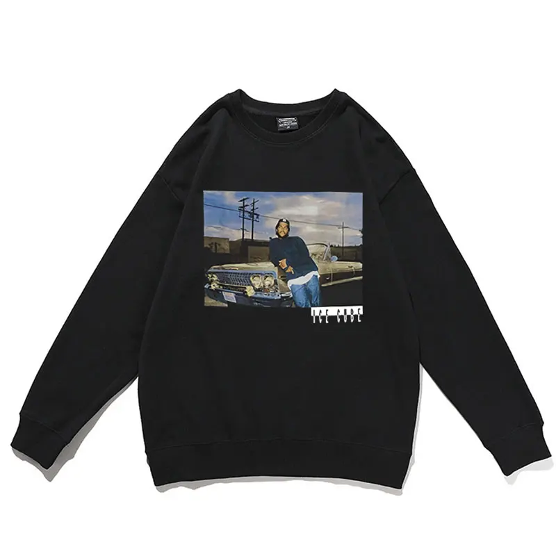 Ice Cube Rapper Hip Hop Man Black Sweatshirt Men Women Oversized Pullover Mens Sweatshirt Men's Rapper Fleece Cotton Sweatshirts
Ice Cube Rapper Hip Hop Man Black Sweatshirt Men Women Oversized Pullover Mens Sweatshirt Men's Rapper Fleece Cotton Sweatshirts