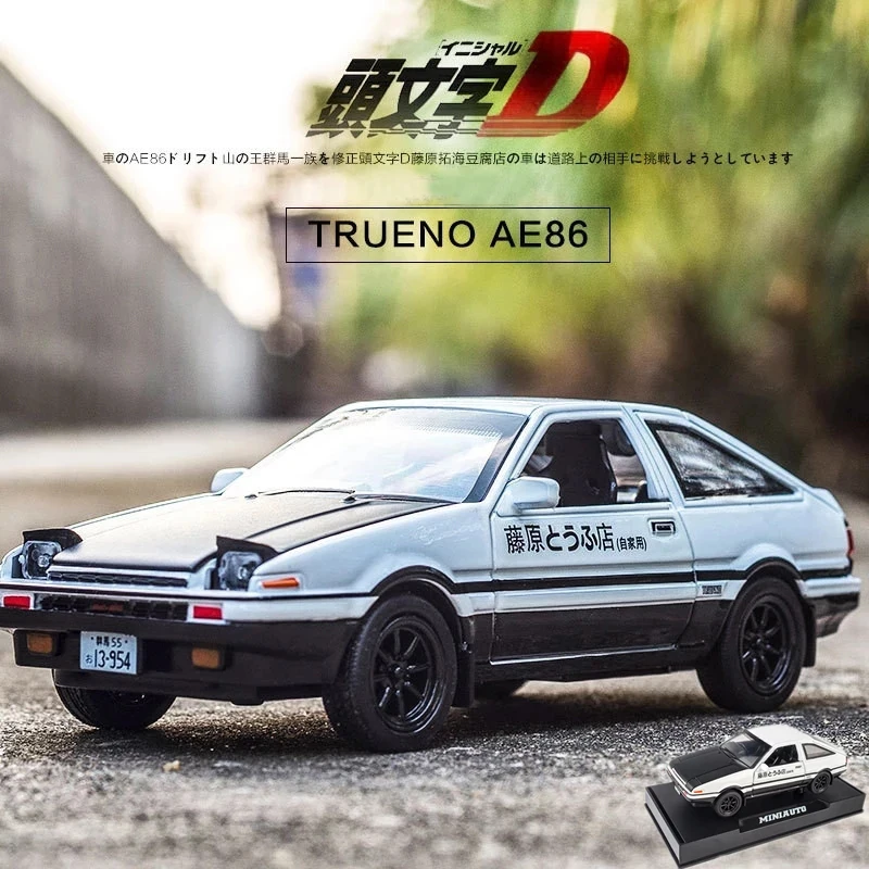 INITIAL D Toyota Corolla AE86 Alloy Car Models Toys With Pull Back Miniature Scale Model Metal Car Toy For Children Gift
INITIAL D Toyota Corolla AE86 Alloy Car Models Toys With Pull Back Miniature Scale Model Metal Car Toy For Children Gift